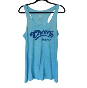 Cheers Boston NWT Racerback Blue Logo Tank Top Size Extra Large